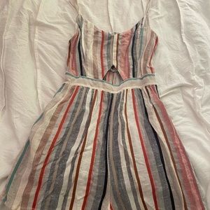 American Eagle Striped Romper